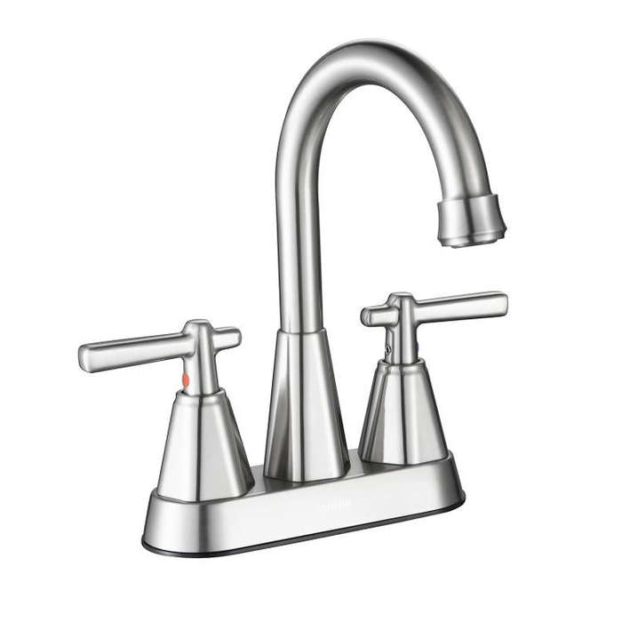 Dual Handle Two-Hole Bathroom Sink Faucet for Undermount Basin Separate Hot/Cold Water Controls, ...