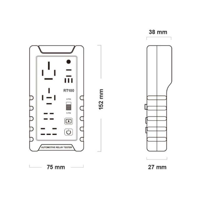 OBDResource 12V Automotive Relay Tester, Model: RT100