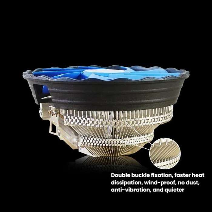 EVESKY 800-2000 RPM Conputer CPU Cooling Fan For Intel LGA 1155/1156/775 & AMD AM4/AM5 Sockets