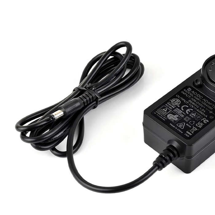Waveshare 12V / 4A 1.2m Length Cable DC Jack Power Supply Adapter(US Plug)