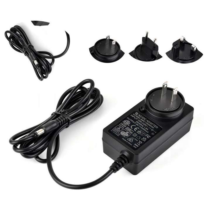 Waveshare 9V / 5A 1.2m Length Cable DC Jack Power Supply Adapter(US Plug)