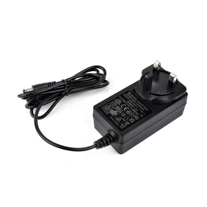 Waveshare 24V / 2A 1.2m Length Cable DC Jack Power Supply Adapter(UK Plug)
