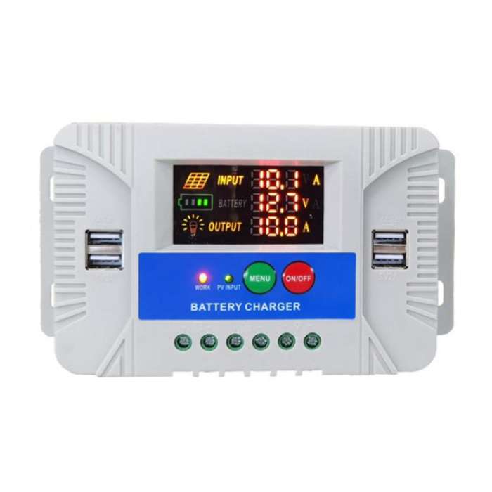 10A 12V 24V Setup-Free Color Screen Luminous Display Solar Controller PV Solar Charge Controller