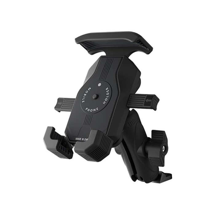 Motorcycle Shock-absorbing Rotatable 3-claw Mobile Phone Holder, Style: Rearview Mirror Type
