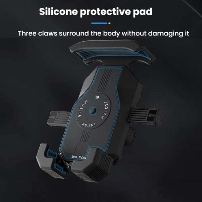 Motorcycle Shock-absorbing Rotatable 3-claw Mobile Phone Holder, Style: Rearview Mirror Type