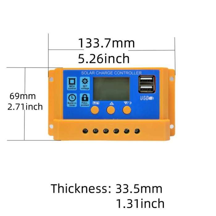 30A 12V 24V 11.1V Solar Controller PV Solar Charge Controller