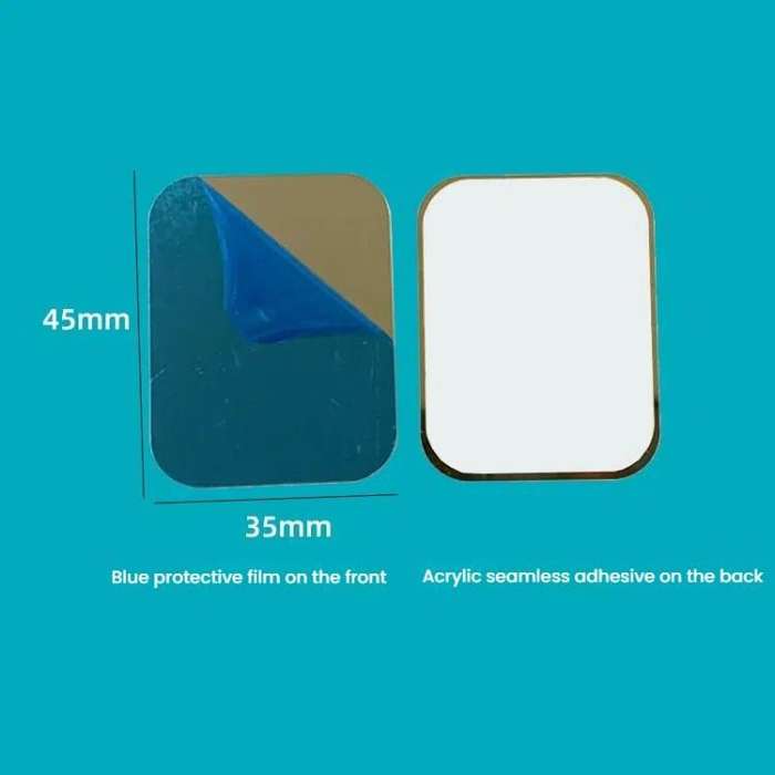 2pcs /Pack Adhesive Iron Sheet Metal Plate Sticker For Magnet Phone Holder Magnetic Cabinet Light...