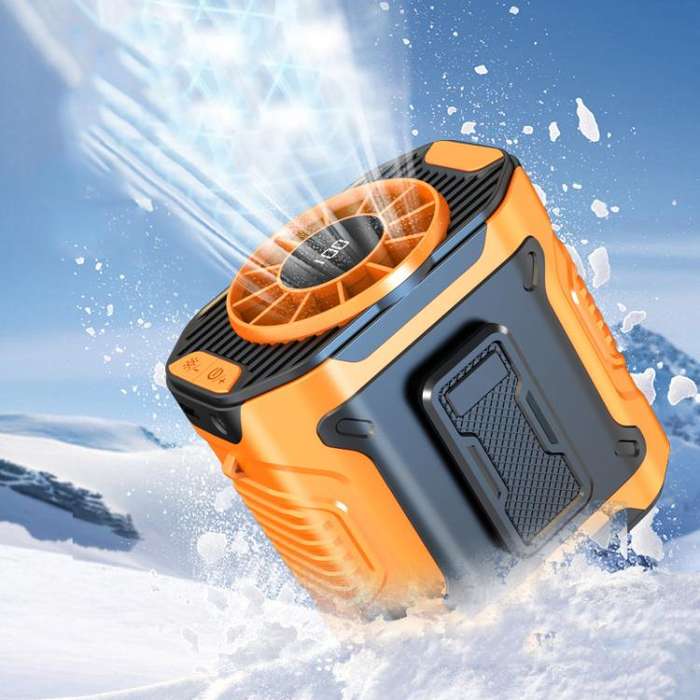 Portable Outdoor Hanging Waist Fan 100 Speeds Cooling Camping Neck Fan Long Life Charging Cooler(...