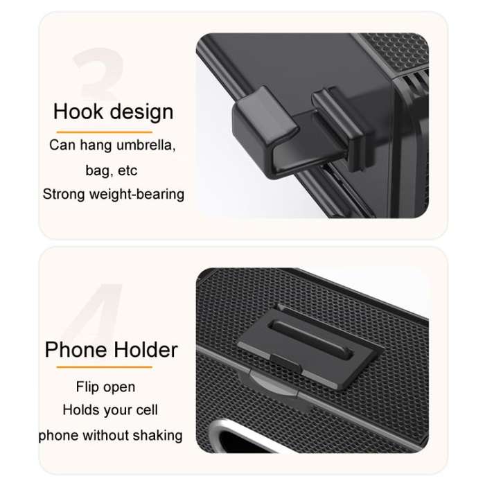 Car Seat Back Multifunctional Storage Box Pouch Phone Holder(Carbon Fiber Pattern)