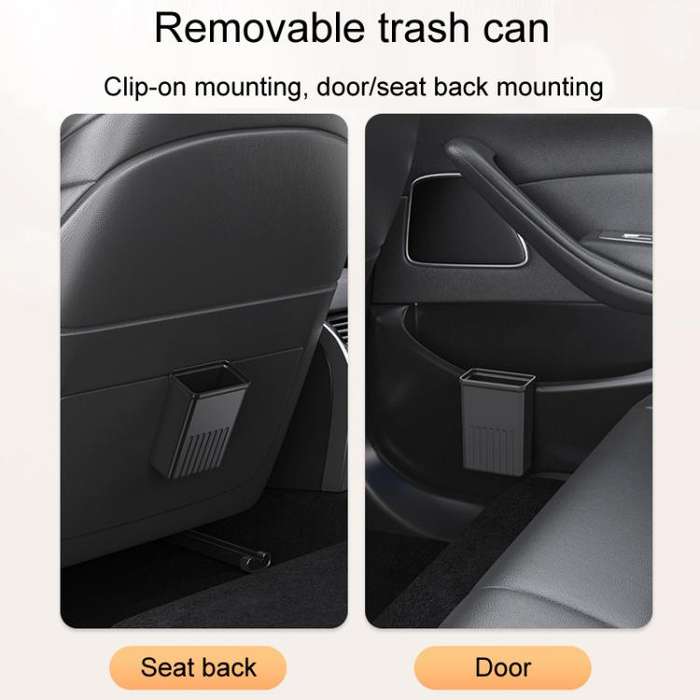 Car Seat Back Multifunctional Storage Box Pouch Phone Holder(Carbon Fiber Pattern)