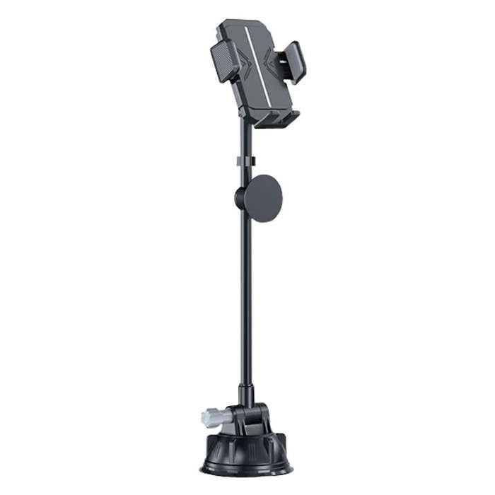 Extended Bendable Hose Car Phone Holder Windshield Dashboard Large Suction Cup Navigation Bracket...