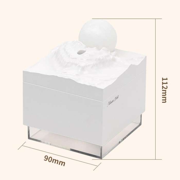 Moonfall Humidifier Aroma Diffuser Large Fog With Night Light Desktop Ornament(Pink)