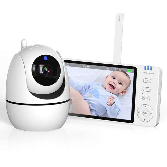 5 inch 1080P HD Baby Watcher Baby Monitor Camera US Plug