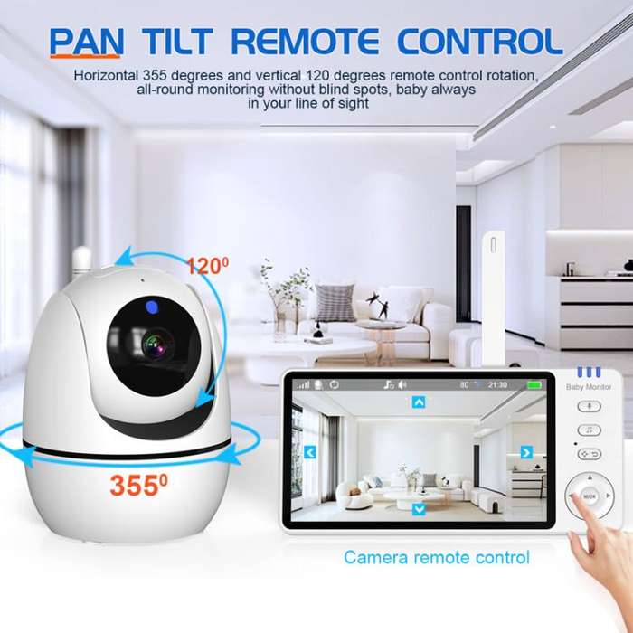 5 inch 1080P HD Baby Watcher Baby Monitor Camera EU Plug