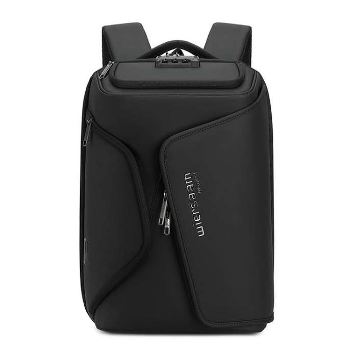 Wiersaam Men Anti-Theft Business Travel Backpack Water-Resistant Laptop Backpack With USB Chargin...