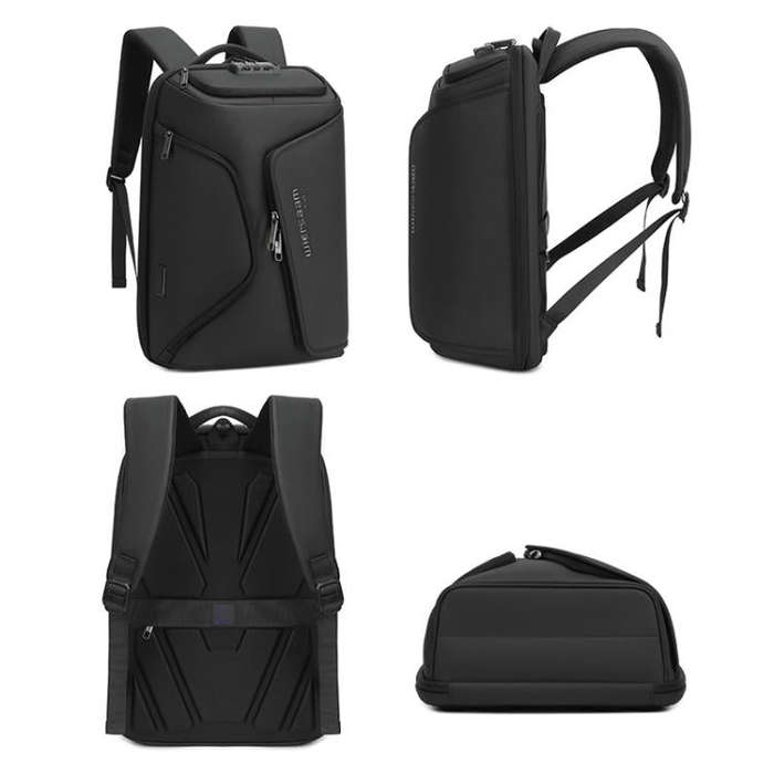 Wiersaam Men Anti-Theft Business Travel Backpack Water-Resistant Laptop Backpack With USB Chargin...