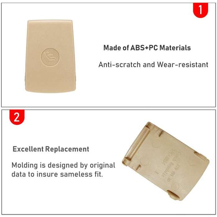 52207319686 For BMW F30 F31 3-Series Rear Child Seat Safety Anchor Cover(Beige)