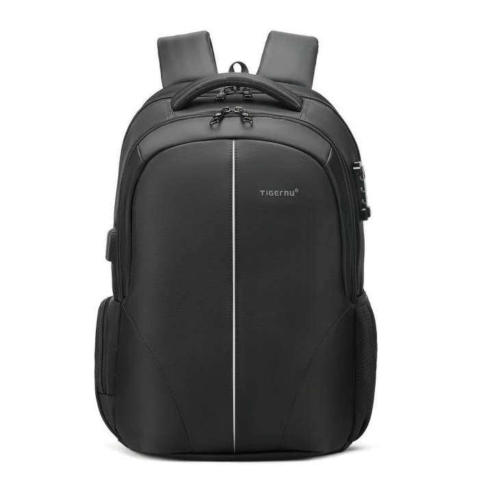 Tigernu Expandable Men Business Anti-Theft Laptop Backpack With USB Charging Port, Reflective Str...