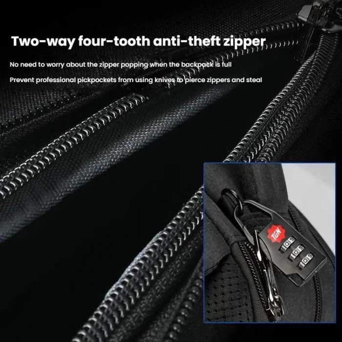 Tigernu 19-inch Expandable Men Anti-Theft Laptop Backpack with USB Charging Port, Headphone Hole ...