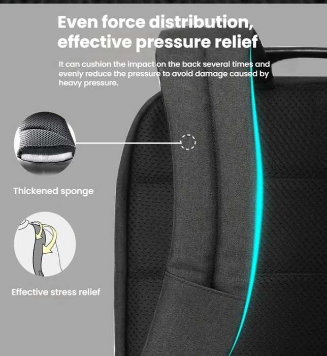 Tigernu 19-inch Expandable Men Anti-Theft Laptop Backpack with USB Charging Port, Headphone Hole ...