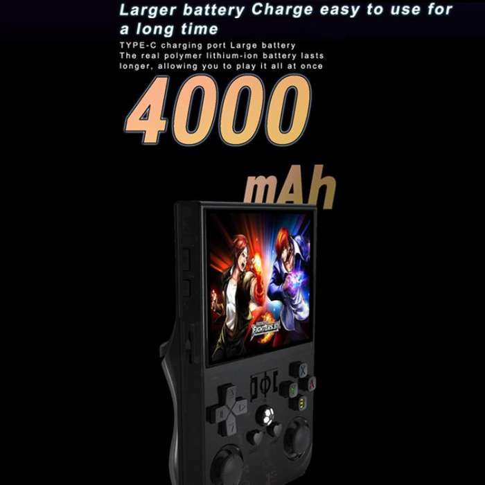Portable Open Source GBA/FC Arcade Handheld Game Console, Size: 64G(Transparent Gray)