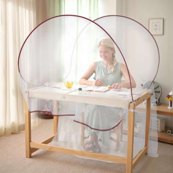Portable Outdoor Camping Mosquito Net Foldable Bunk Mesh Net Desktop Anti-Bite Mosquito Tent for ...