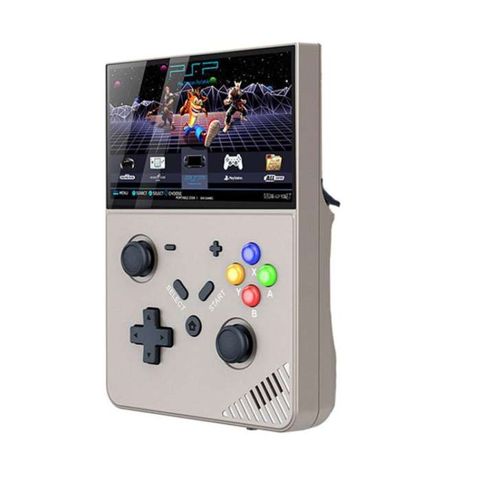 R43 Pro Handheld Game Console 4K HD 4.3-Inch Screen Home Portable Video Game Player, Spec: Gray 128G