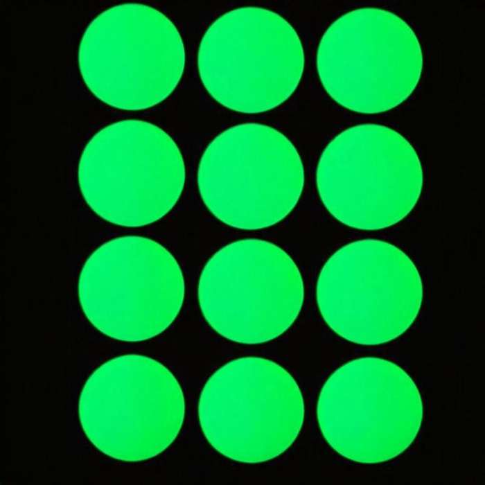 12pcs /Pack PEVA Self-Adhesive Glow-in-the-Dark Anti-Slip Stickers for Bathroom, Stairs, Floor Ro...