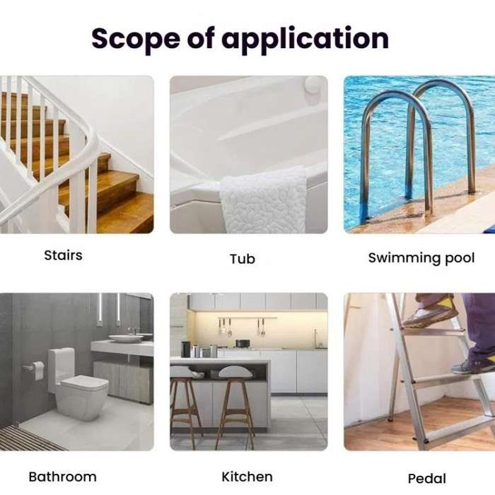 12pcs /Pack PEVA Self-Adhesive Glow-in-the-Dark Anti-Slip Stickers for Bathroom, Stairs, Floor Conch