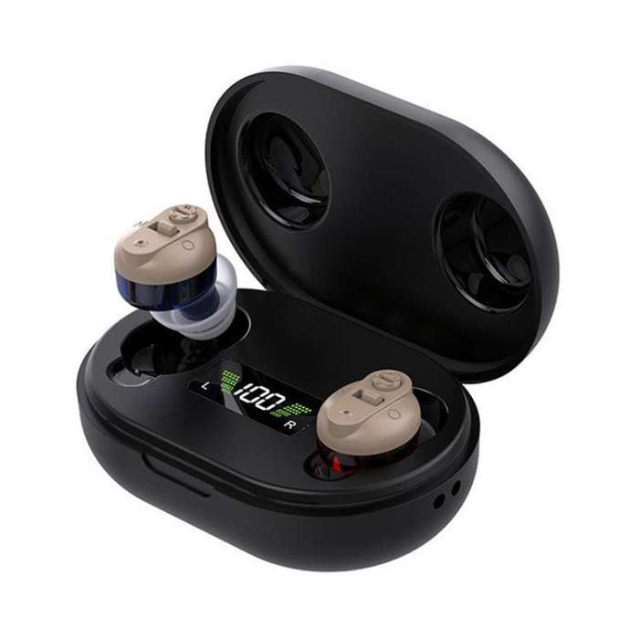 Elderly Hearing Aids Invisible Sound Amplifier Noise Reduction Collector With Digital Display Cha...