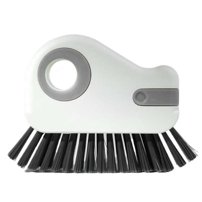 2-in-1 Detachable Window Sill Gap Brush Groove Cleaning Brush(Gray)