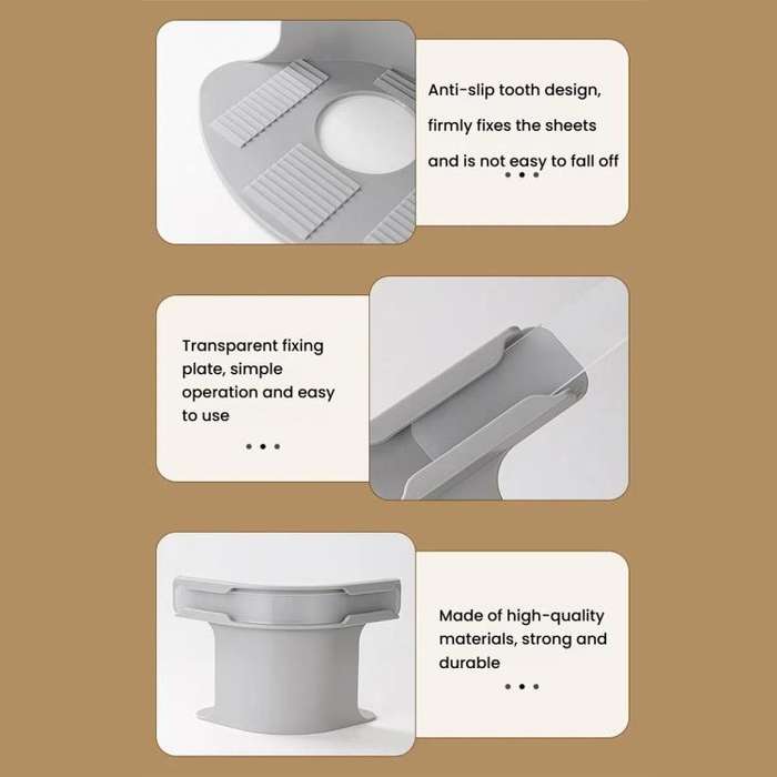 4pcs /Pack Invisible Card Slot Anti-slip Sheet Fixer Sheet Clip(White)