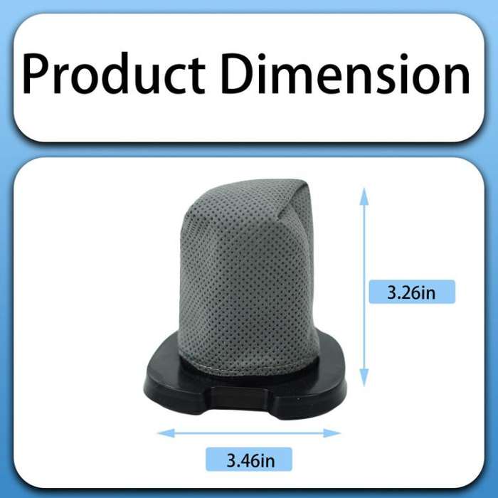 2pcs For Shark CH701 Vacuum Cleaner Part Replaceable Washable High Efficiency Cleaning Filter Car...