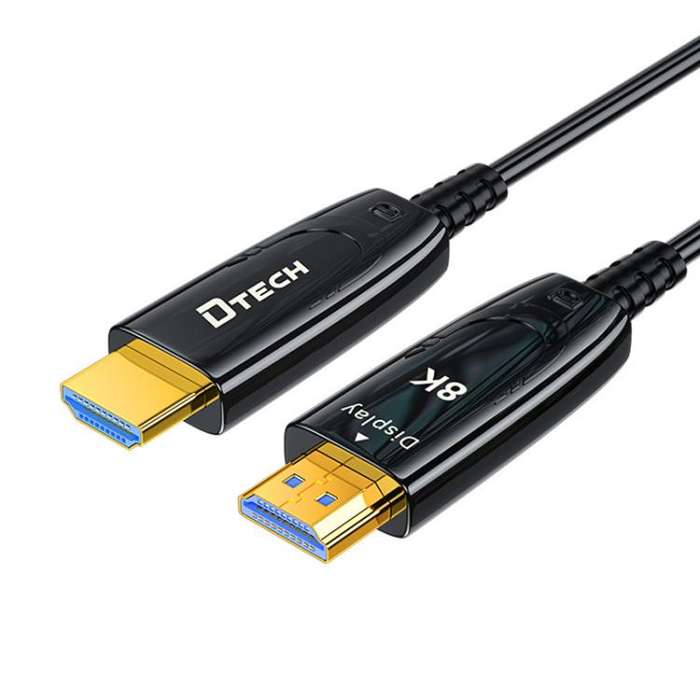 DTECH DT-HF8005 8K 60Hz HDMI 2.1 Fiber Optic Cable Dolby Atmos, EARC For PS5, Xbox, Home Theater,...