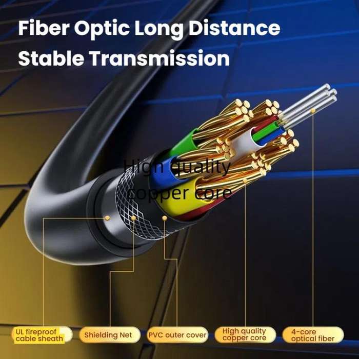 DTECH DT-HF8005 8K 60Hz HDMI 2.1 Fiber Optic Cable Dolby Atmos, EARC For PS5, Xbox, Home Theater,...