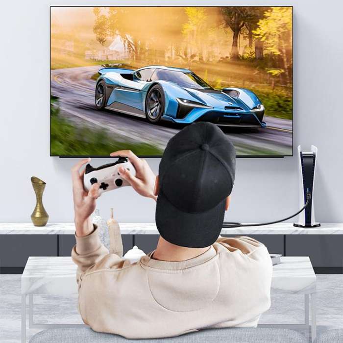 DTECH DT-HF8005 8K 60Hz HDMI 2.1 Fiber Optic Cable Dolby Atmos, EARC For PS5, Xbox, Home Theater,...