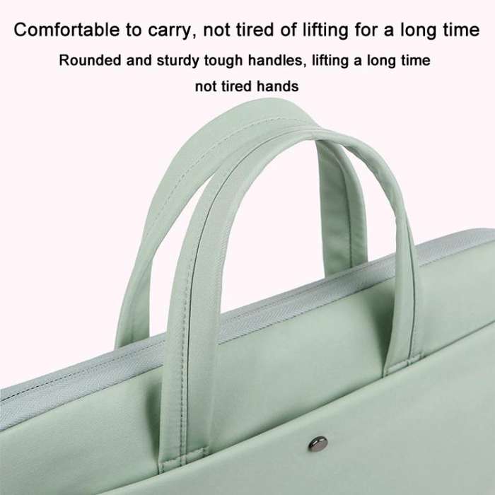 15-15.6inch Universal Laptop Bag Briefcase Multifunctional Shockproof Computer Bag, Color: Gray