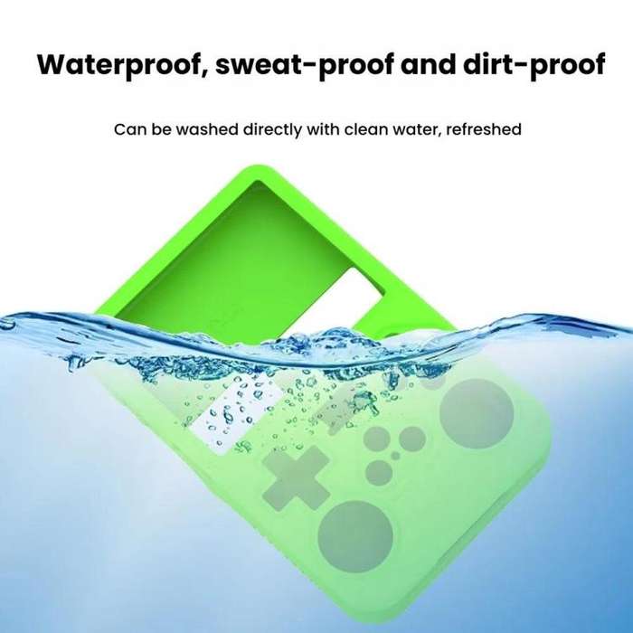 For ANBERNIC R36S Handheld Game Consoles Dustproof Silicone Protective Cover(Beige)