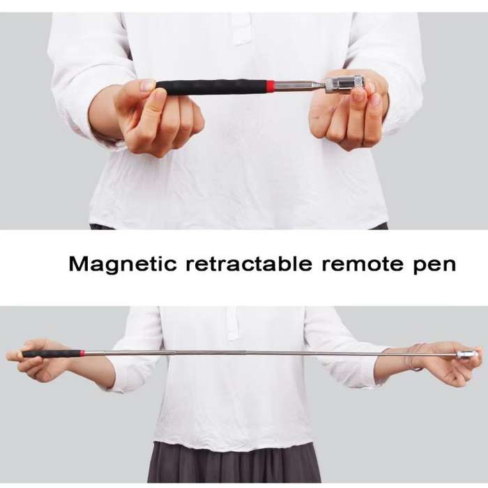 Telescopic Magnetic Picker Magnetic Rod Auto Repair Tool Metal Picker, Spec: Plastic 10LB Orange