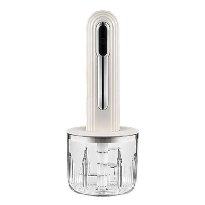 Small Baby Food Processor Kitchen Multifunction Cordless Electrical Meat Grinder(White)