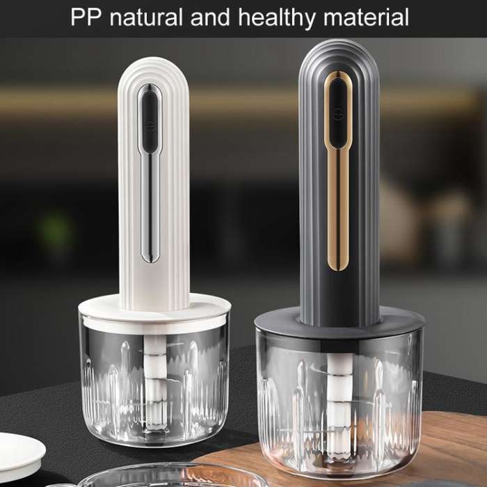 Small Baby Food Processor Kitchen Multifunction Cordless Electrical Meat Grinder(White)