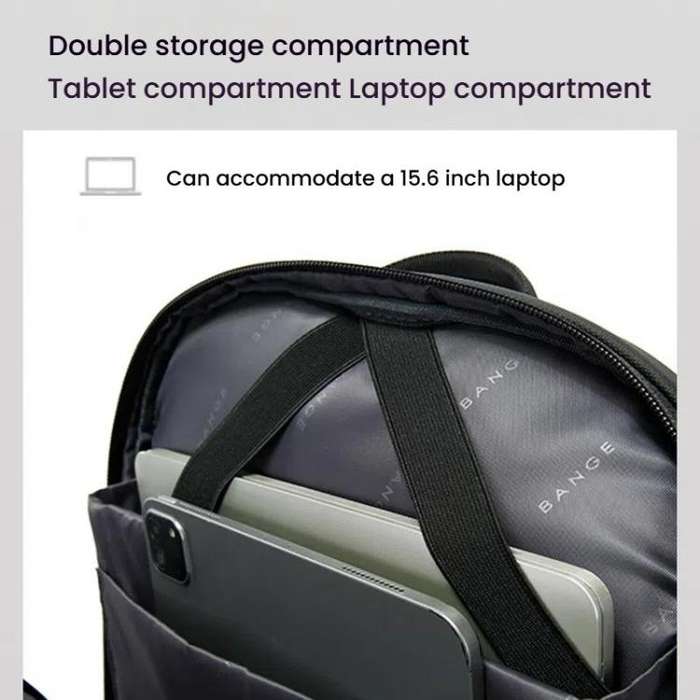 BANGE BG-3065 Business Workplace Shoulder Bag Large Capacity Computer Men Bag(Gray)