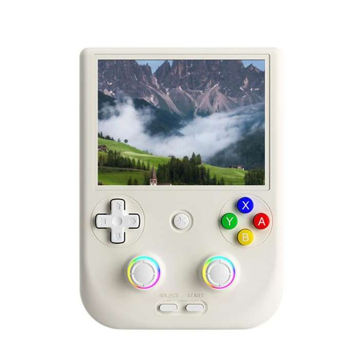 ANBERNIC RG406V 4 inch IPS Multi-Touch Portable Retro Gaming Console, Memory: 512G(Beige)