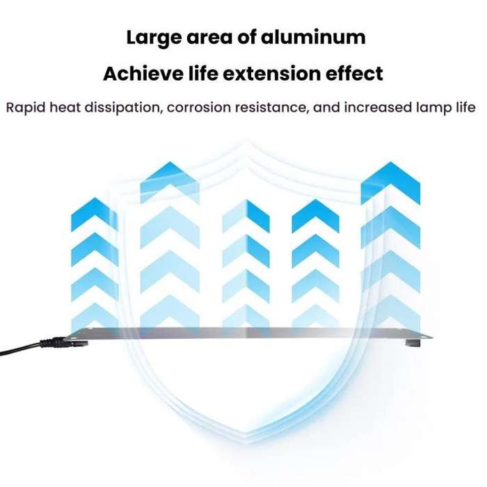 Cold Light LED Parallel Quantum Board Indoor Plant Growth Lamp, Model: Four Heads(UK Plug)