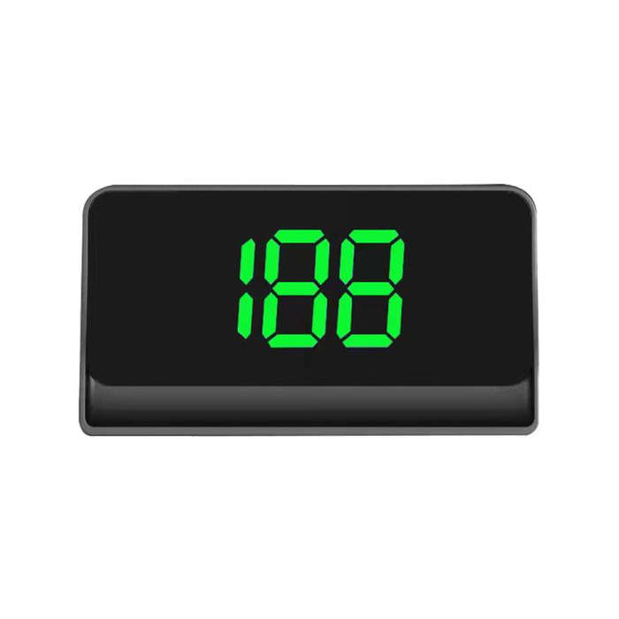 W1 Car HUD Head-up Display GPS Speedometer Speed Display, Spec: KM(Green)
