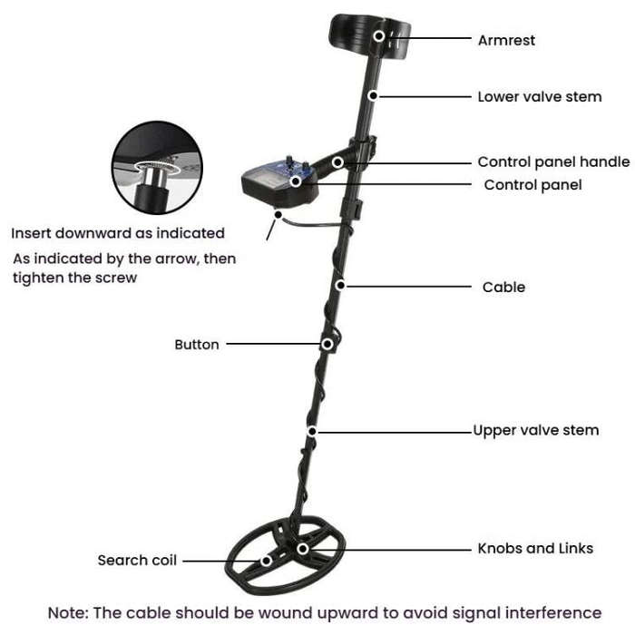 Goint MD-6010 Handheld Metal Detector High Sensitivity Underground Gold Detector Outdoor Treasure...