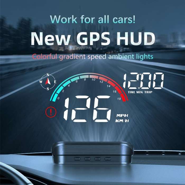 M22 Car Electronic Dog HUD Head-up Display Car OBD Universal Speedometer(GPS Version)