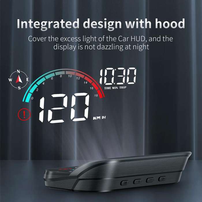 M22 Car Electronic Dog HUD Head-up Display Car OBD Universal Speedometer(GPS Version)