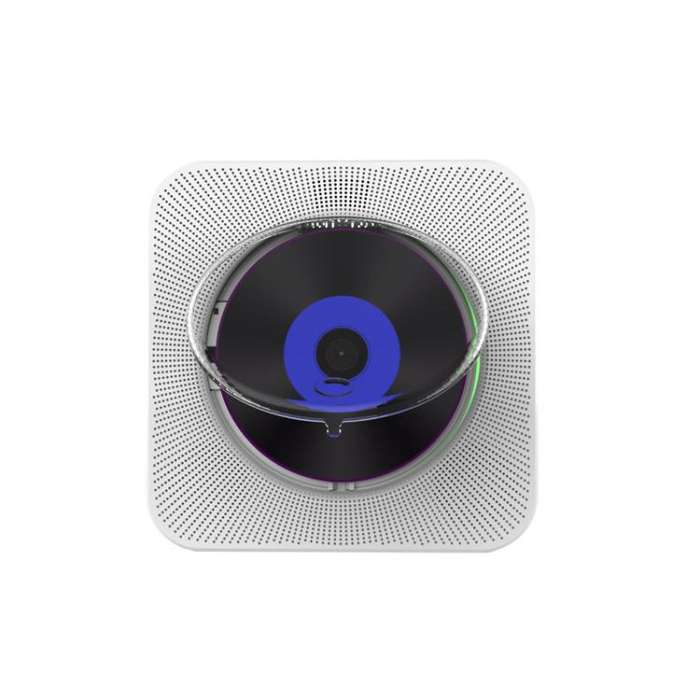 Kecag KC-807 Wall-mounted Home Retro Bluetooth CD Player, Spec: UK Plug(White)