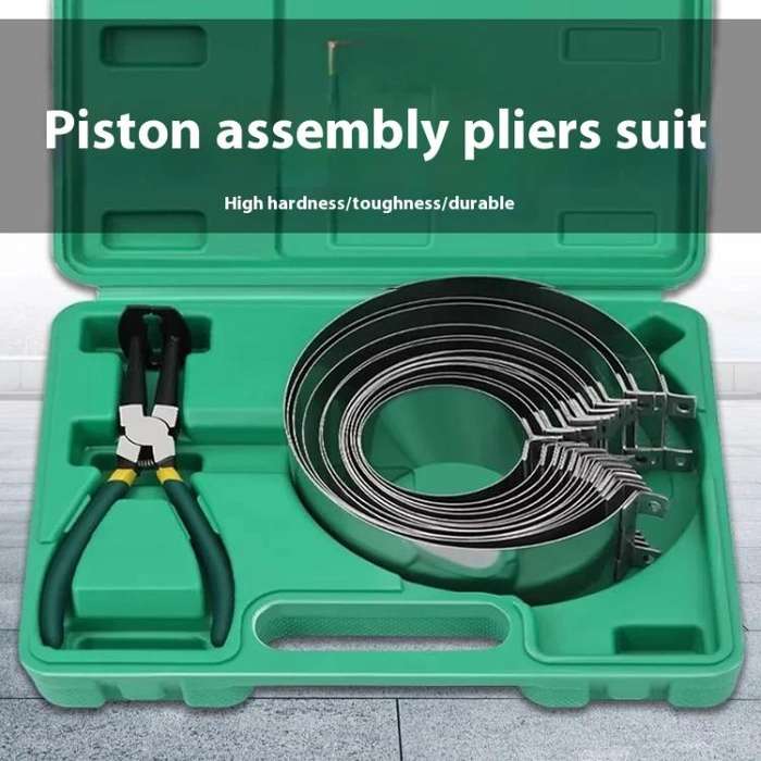 Piston Ring Compressor Clamp Remover Installation Tool Set(Plastic  Box 14 Rings)